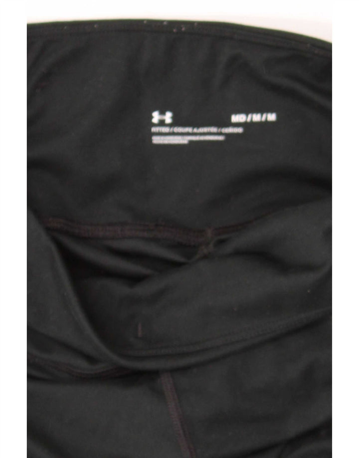 Under Armour Női Fitted Leggings UK 12 Medium Black Polyester