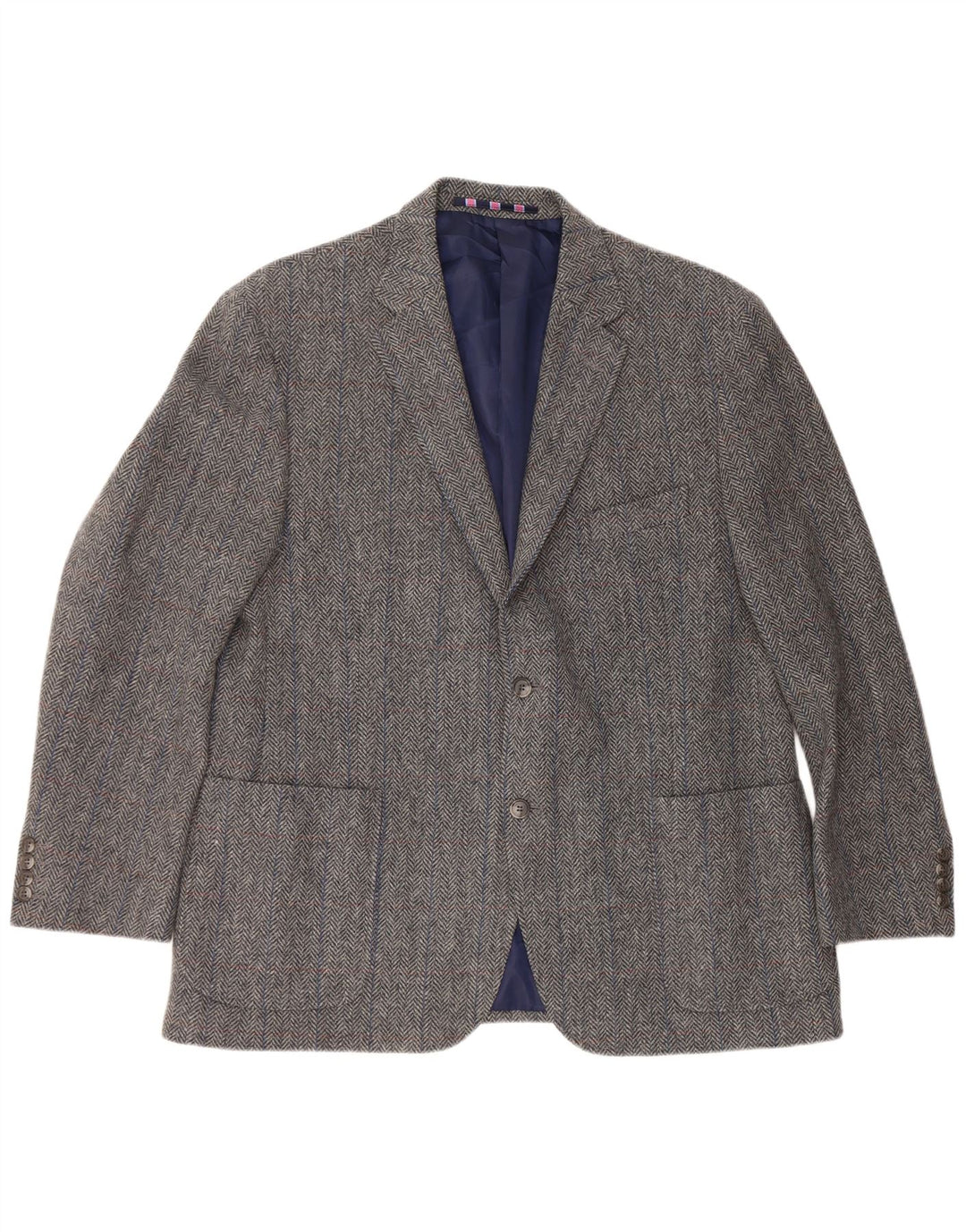 Marks & Spencer Herre 2-knaps blazerjakke UK 46 XL Grå sildebensuld