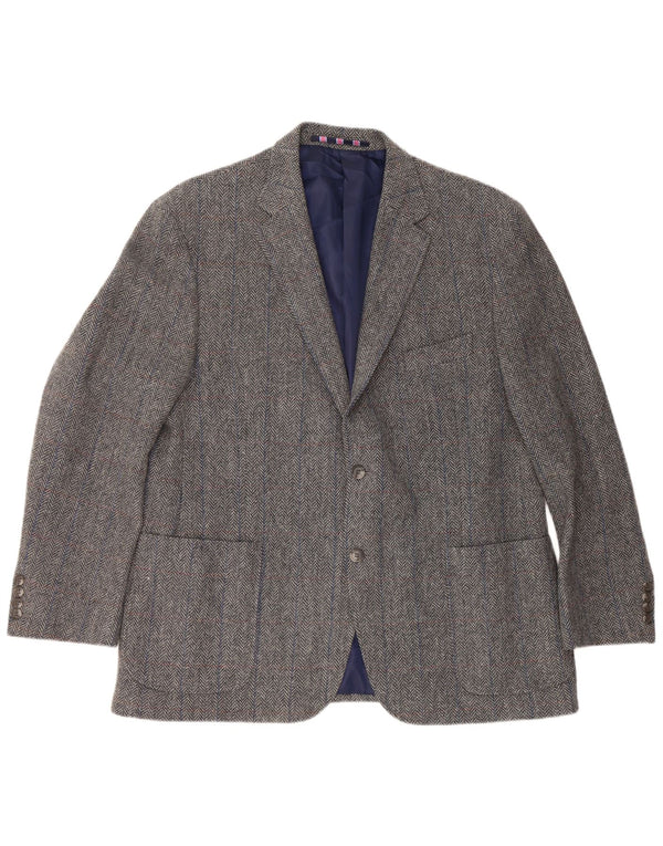 Marks & Spencer Herre 2-knaps blazerjakke UK 46 XL Grå sildebensuld