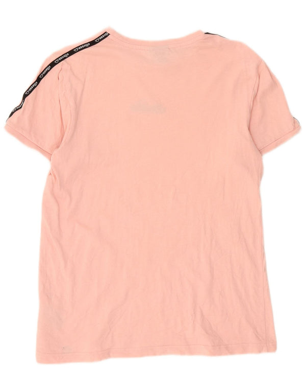 Camiseta masculina Ellesse com estampa gráfica XS rosa algodão colorblock