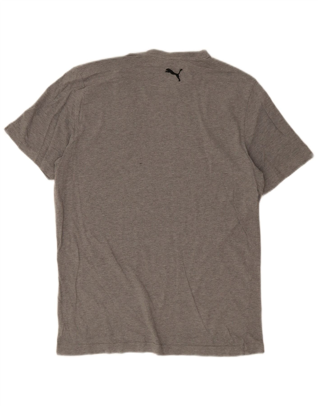 Puma Mens Graphic T-Shirt Top Medium Grey Flecked