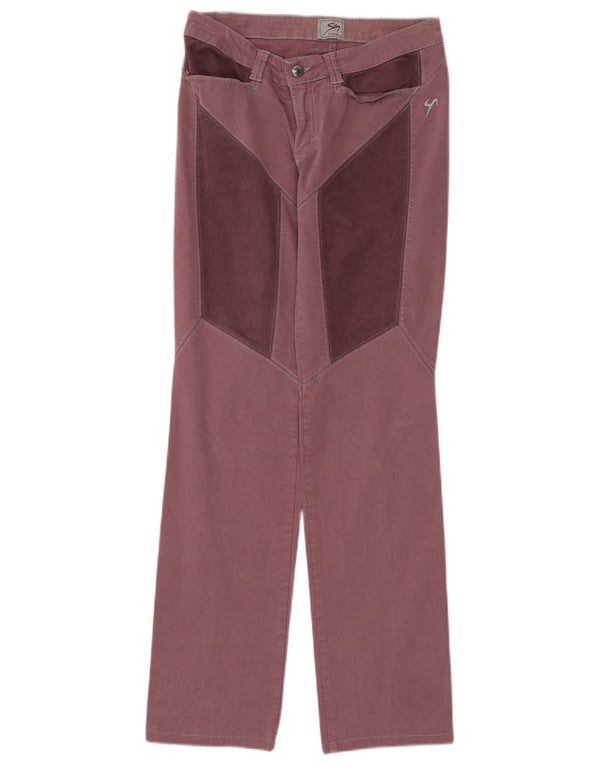 Pantaloni casual da donna 9.2 di Carlo Chionna W28 L32 Colorblock bordeaux
