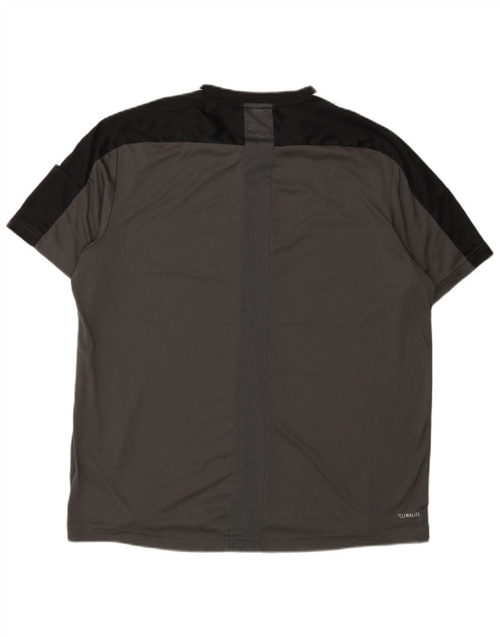 Tricou pentru bărbați Adidas Top XL Gri poliester color bloc