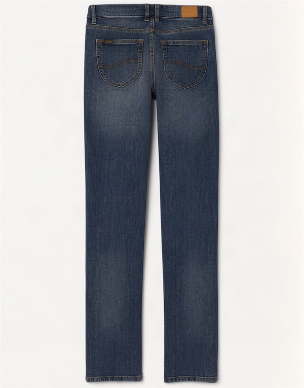 Lee Womens Lynn Narrow Slim Jeans W28 L35 Blue Cotton