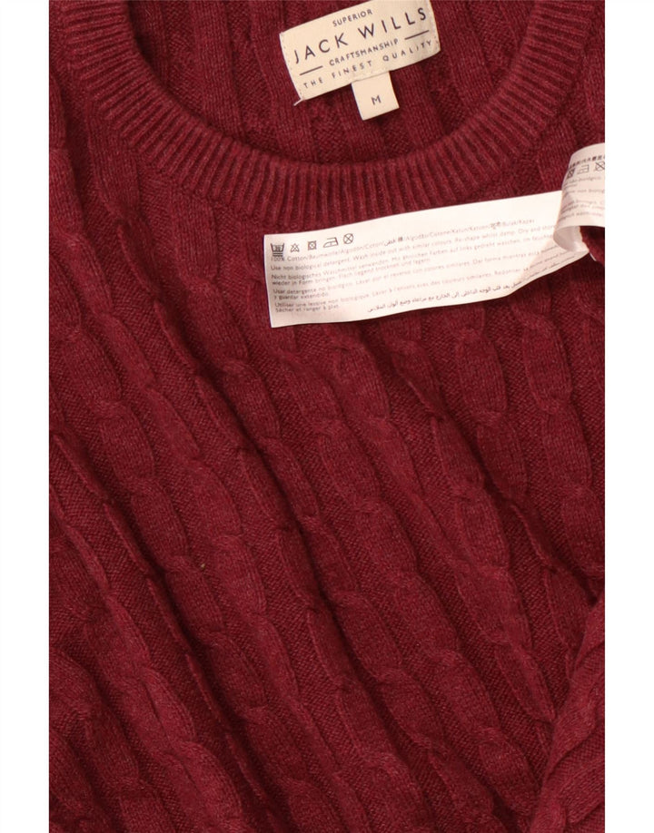 JACK WILLS Maglione da uomo girocollo in cotone marrone medio medio