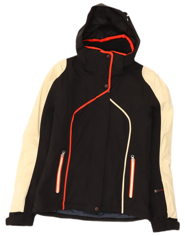 On the Edge Γυναικείο Μπουφάν σκι με κουκούλα IT 44 Medium Black Colourblock