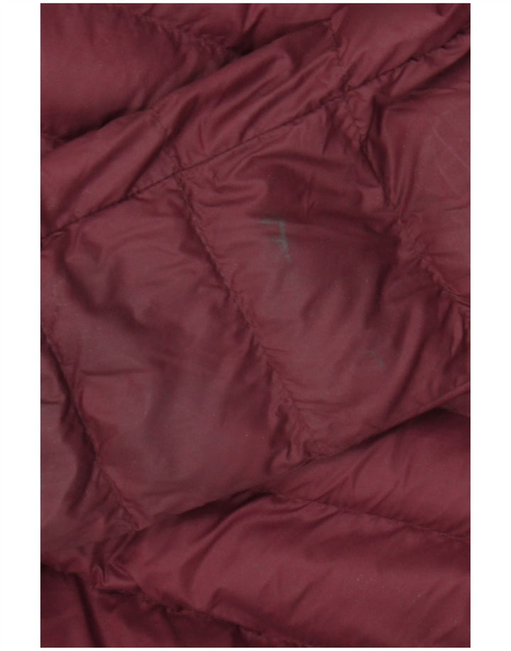 Mountain Warehouse Womens Hooded Padded Jacket UK 12 Medium Burgundy Nylon