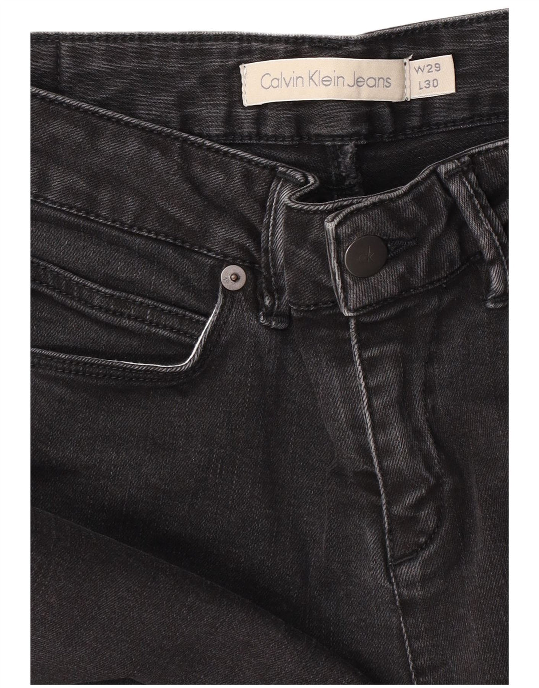 Calvin Klein Womens Slim Jeans W29 L30 Grey