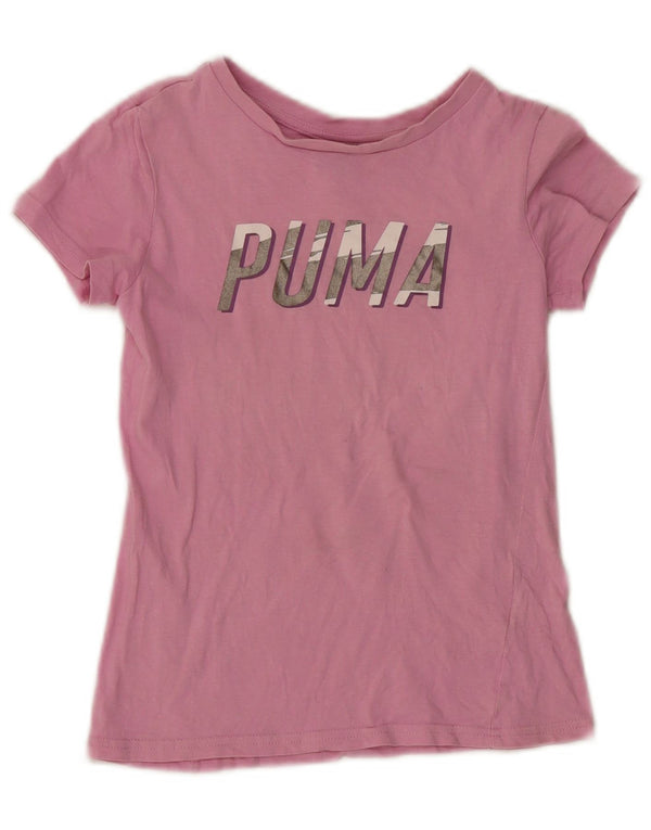 Maglietta grafica per ragazze Puma 9-10 anni Viola