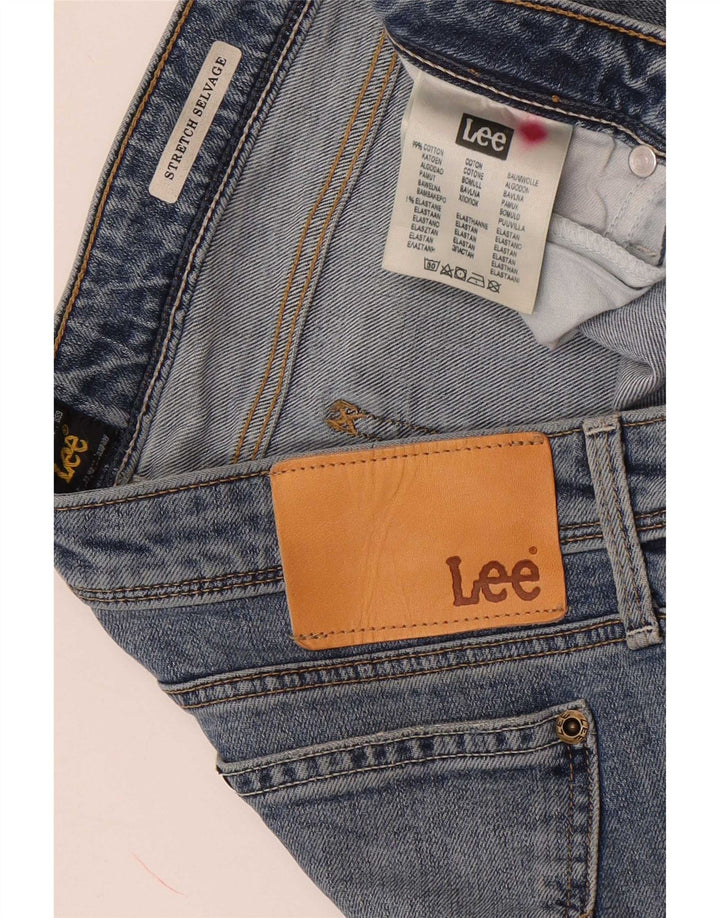 Lee Mens Selvage Stretch Slim Jeans W29 L31 Blue Cotton