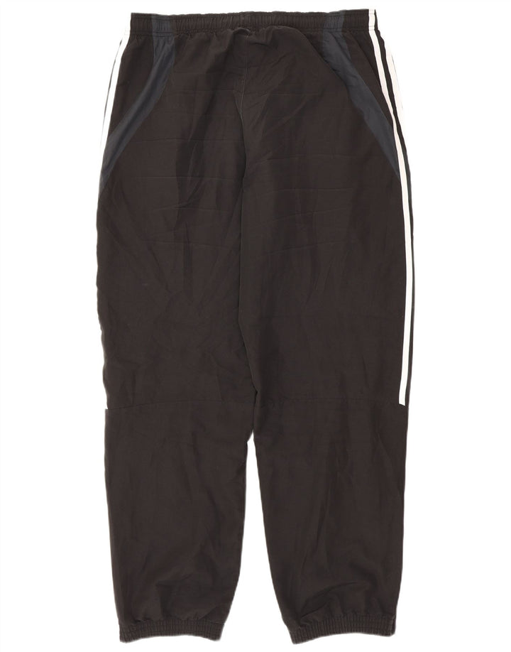 Adidas Mens Tracksuit Trousers Joggers Large  Black Colourblock Polyester