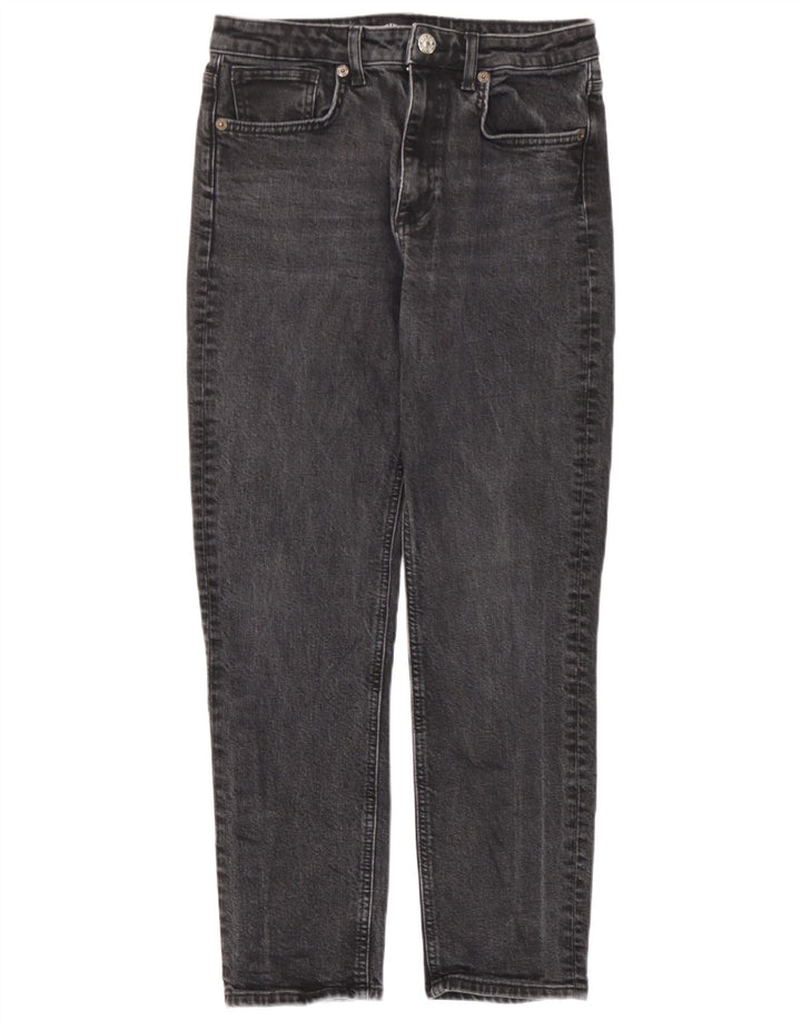 Zara Dame Straight Jeans EU 38 Small W28 L26 Grå