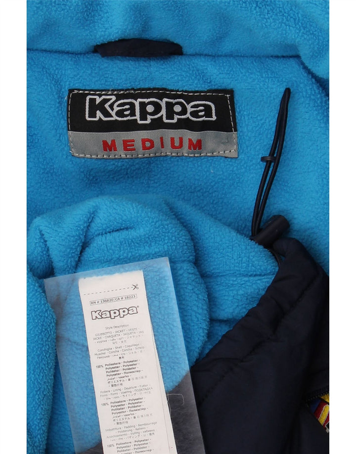 Kappa Mens Graphic Windbreaker Jacket UK 38 Medium Navy Blue