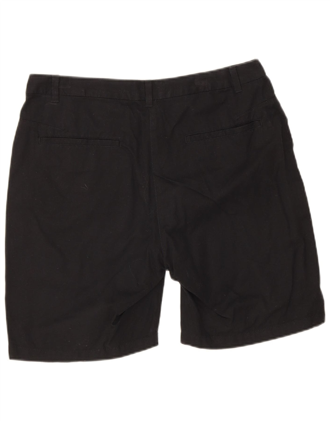 Marks & Spencer Womens Chino Shorts UK 12 Medium W30 Black Cotton