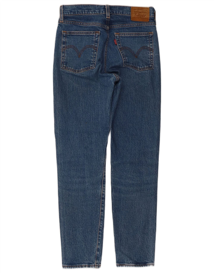 Levi's Womens Wedge Straight Jeans W25 L27 Blue Cotton