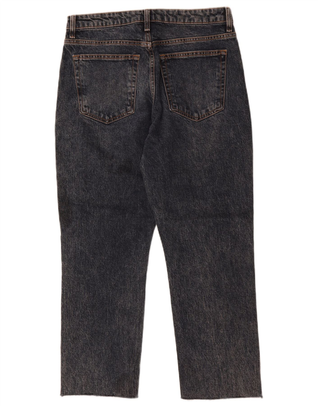 Topshop Womens Cropped Jeans W30 L25 Black Cotton