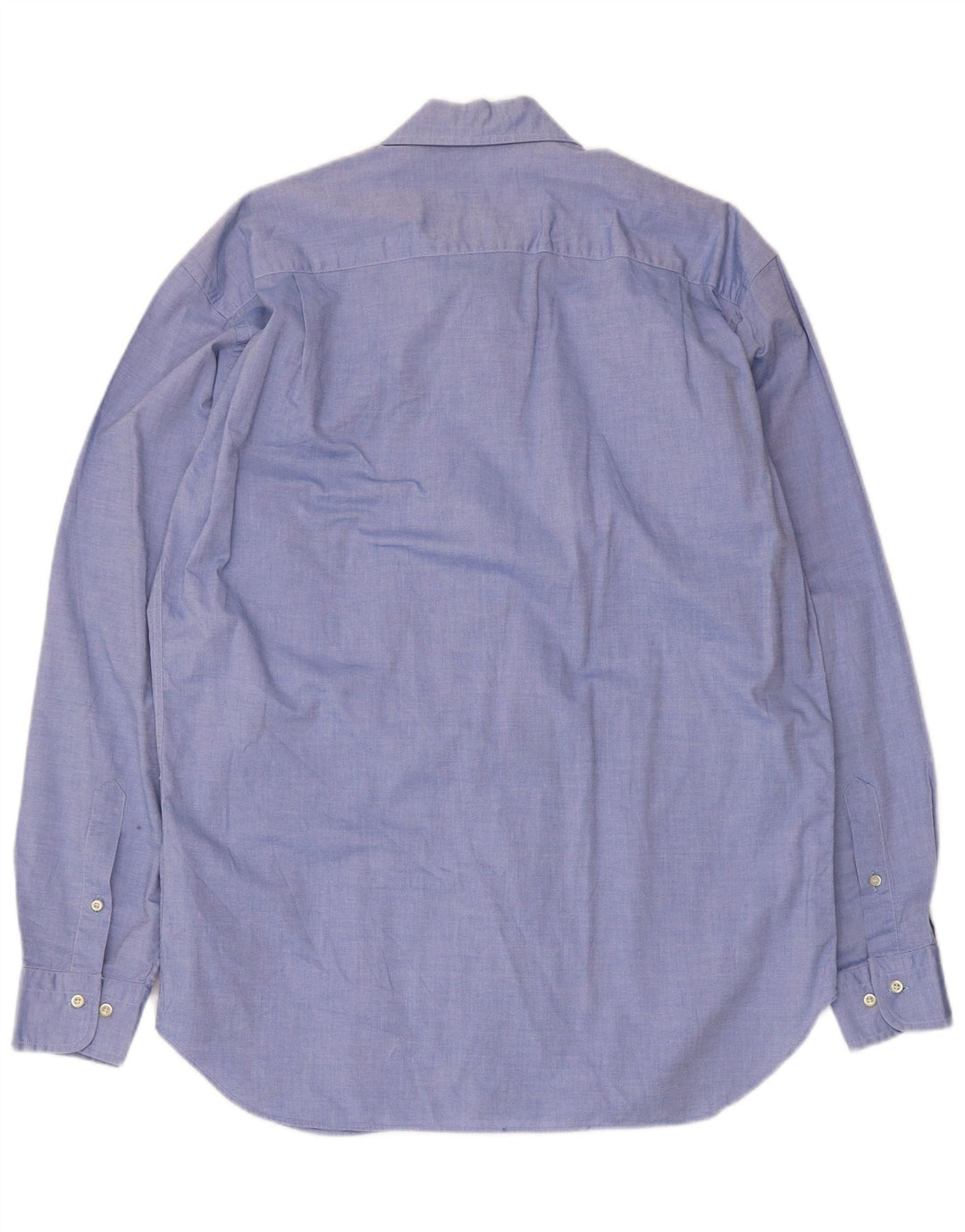 Trussardi Jeans Mens Shirt Size 40 15 1/2 Medium Blue Cotton
