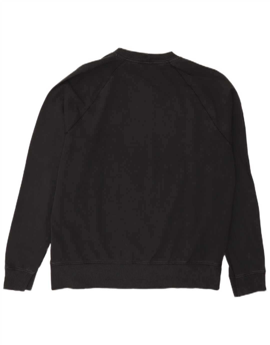 Felpa Uomo Benetton Maglione XL Cotone Nero