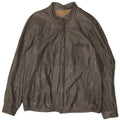 VINTAGE Mens Leather Jacket IT 50 Large Brown Leather