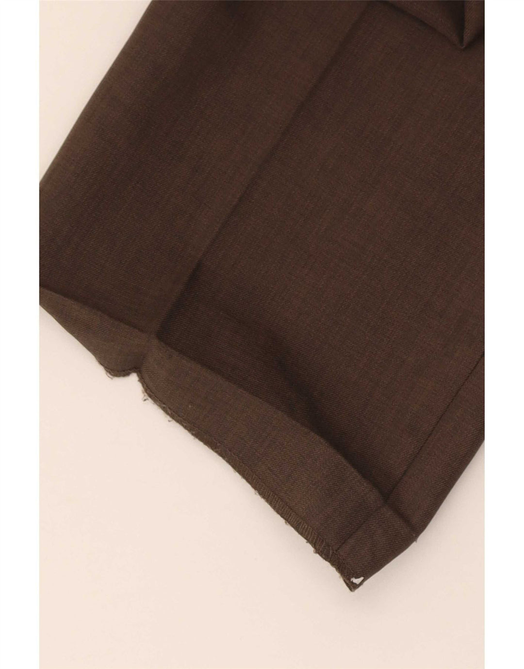 Farah Mens Straight Chino Trousers W40 L31 Brown Polyester