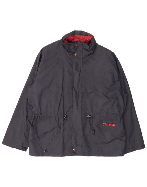 Spalding Regnjakke til mænd UK 42 XL Navy Blue Nylon