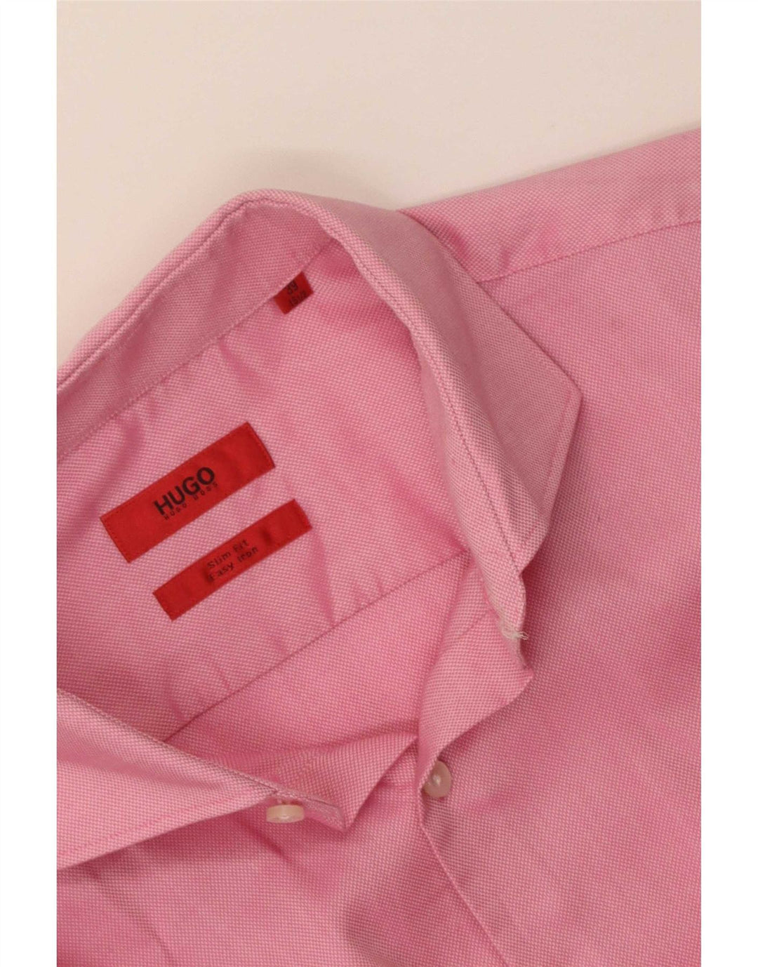 Hugo Boss Chemise slim fit pour homme Taille 39 15 1/2 Rose moyen