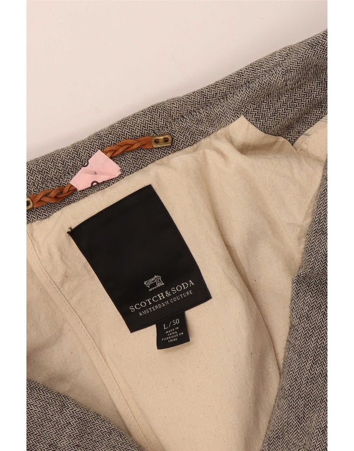 Scotch & Soda Chaqueta tipo blazer con 2 botones para hombre IT 50 Large Grey