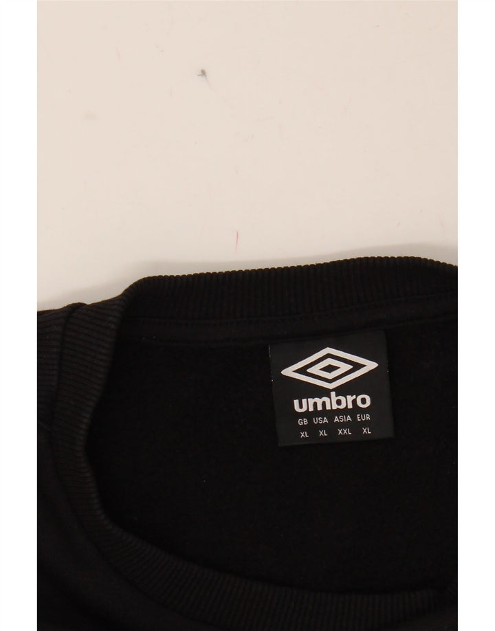 UMBRO Womens Graphic Sweatshirt Jumper UK 18 XL Black Vintage Umbro and Second-Hand Umbro from Messina Hembry 
