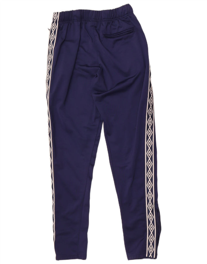 Umbro Mens Graphic Tracksuit Trousers Large  Navy Blue Polyester