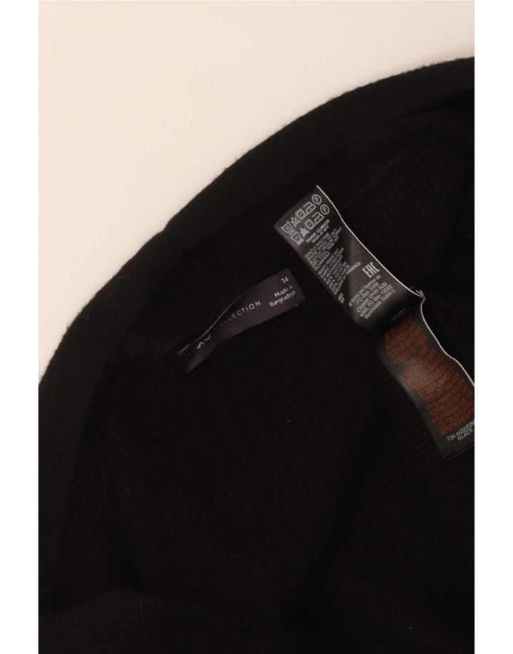 Marks & Spencer Womens Longline Open Cardigan Sweater UK 14 Medium Black