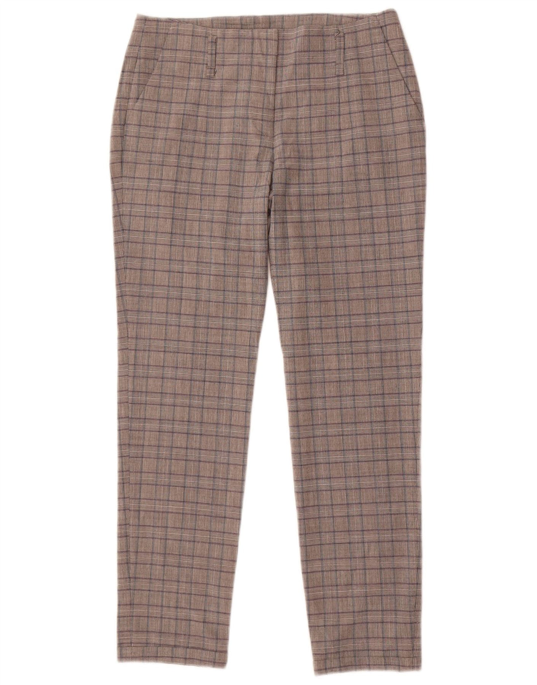 Zara Womens Slim Chino Trousers Small W26 L27 Grey Check