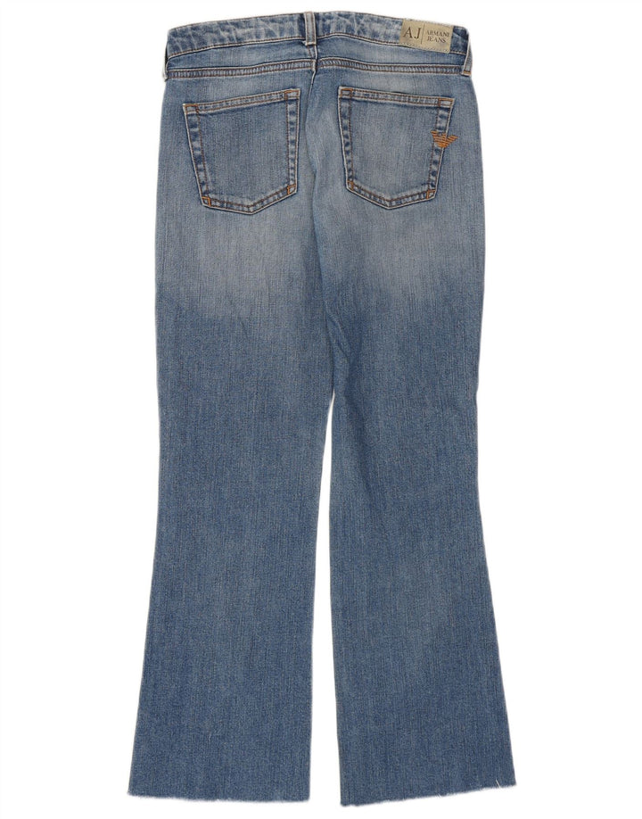 Armani Womens Flared Jeans W26 L27 Blue Cotton