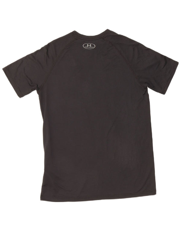 Maglietta grafica da uomo Under Armour Heat Gear Top piccola in poliestere nero