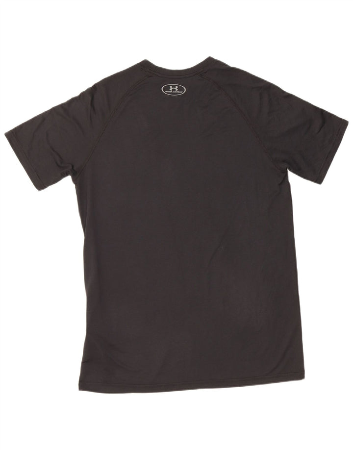Under Armour Mens Heat Gear Graphic T-Shirt Top Small Black Polyester