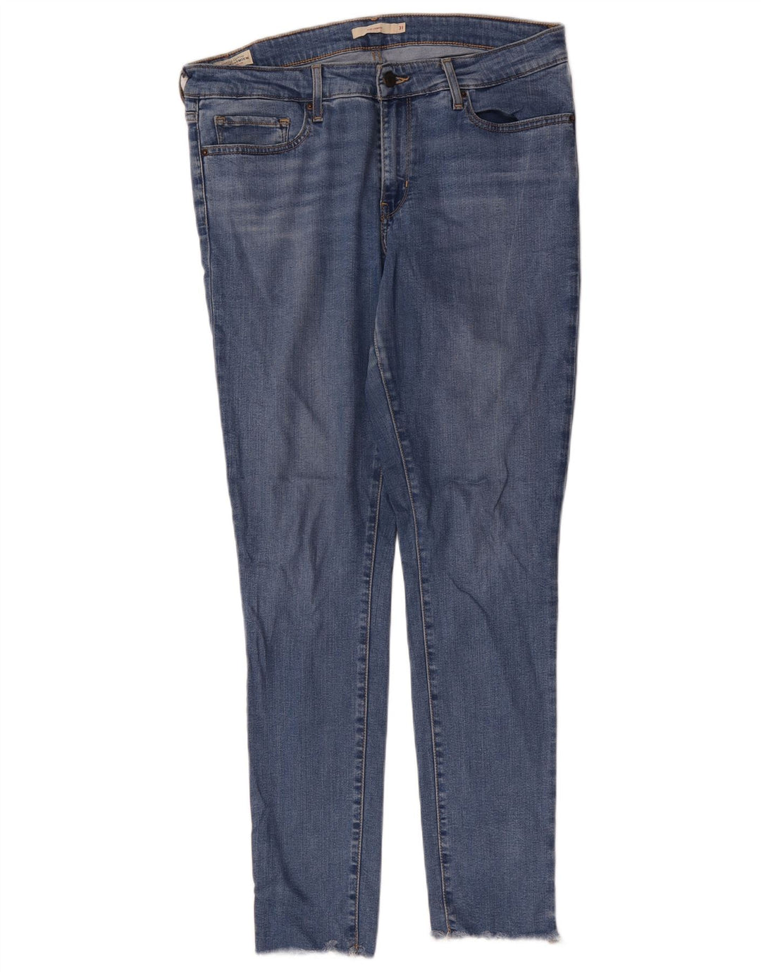 Levi's Womens 711 Skinny Jeans W31 L31 Blue Lyocell