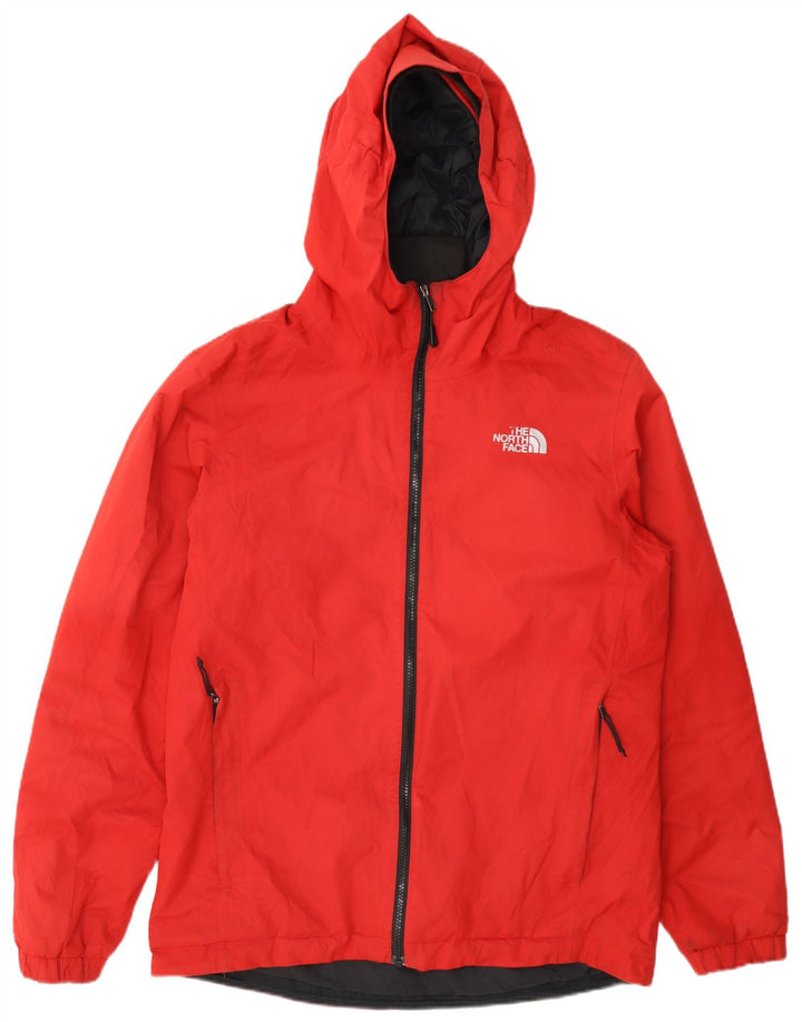 Jaqueta corta-vento masculina com capuz The North Face Reino Unido 38 poliéster vermelho médio
