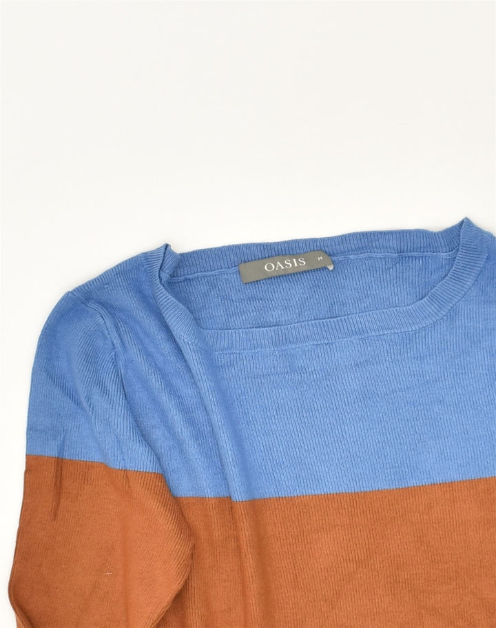 OASIS Womens Boat Neck Jumper Sweater UK 12 Medium Multicoloured | Vintage Oasis | Thrift | Second-Hand Oasis | Used Clothing | Messina Hembry 