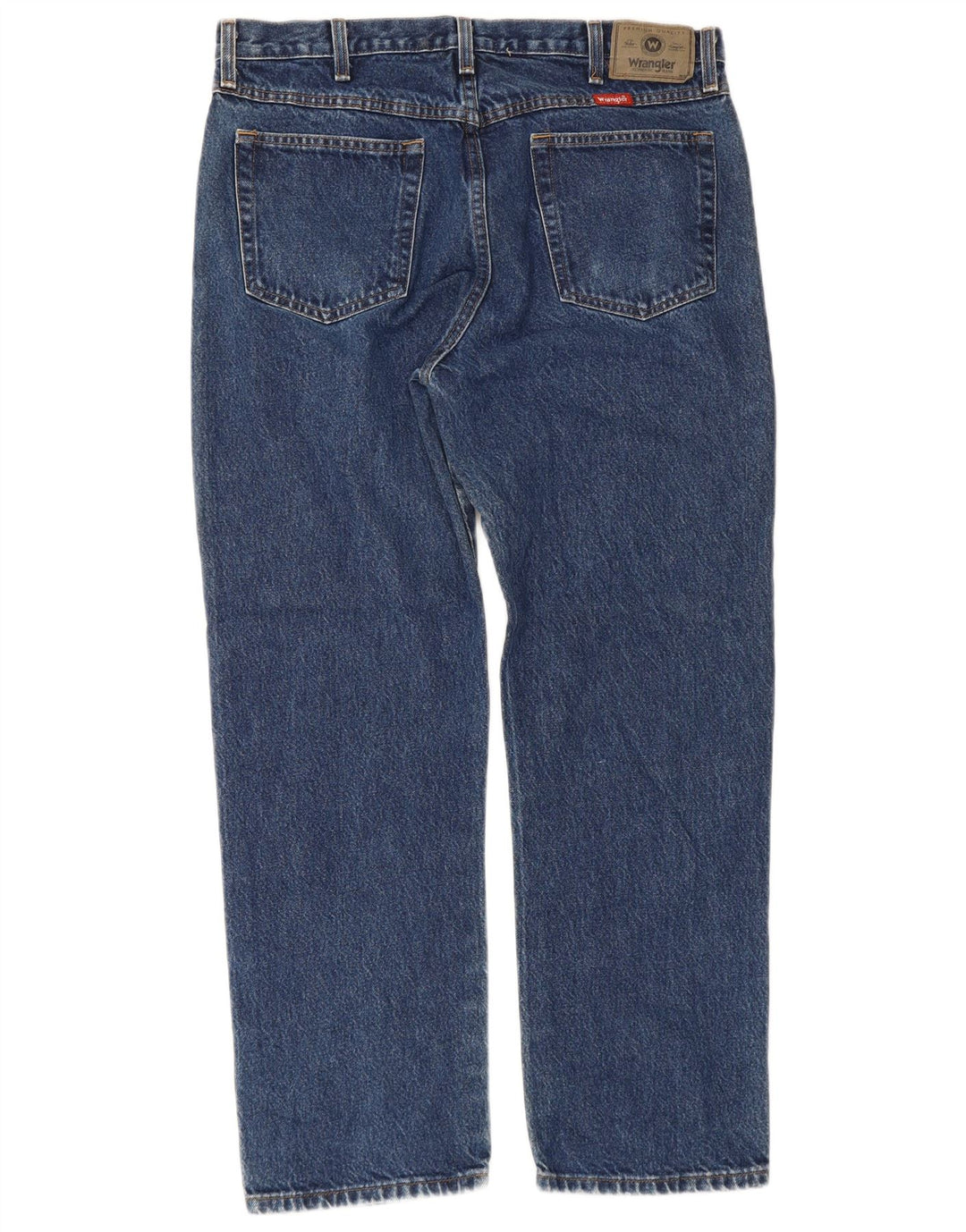 Wrangler Mens Straight Jeans W36 L30 Blue Cotton