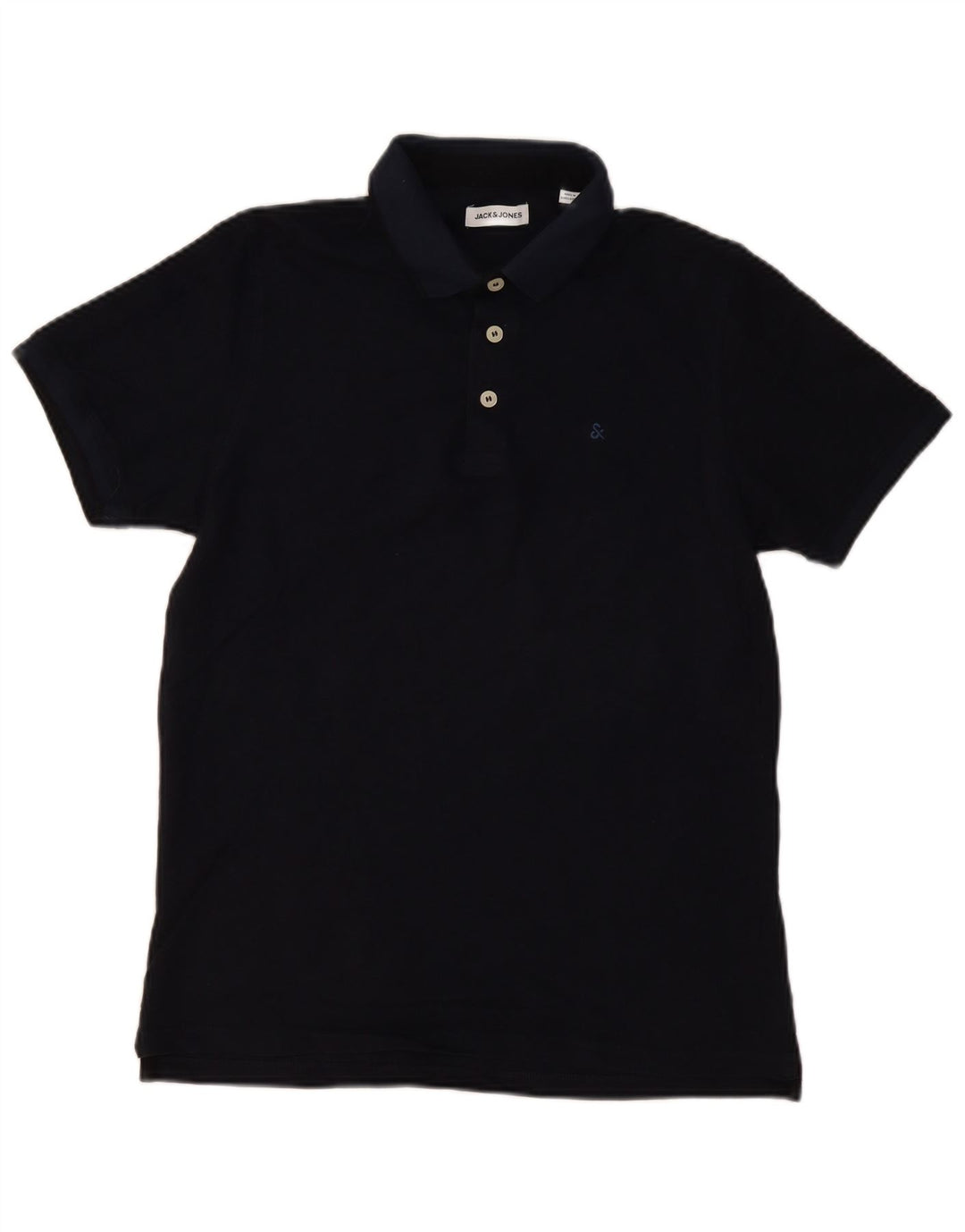 Jack & Jones Herren-Poloshirt, mittelmarineblaue Baumwolle