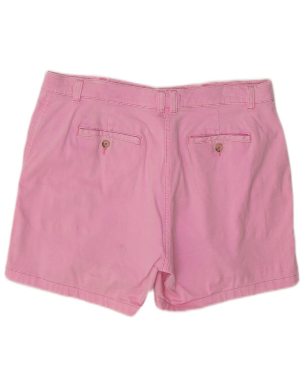 Joules Womens Chino Shorts UK 16 Large W34 Pink Cotton