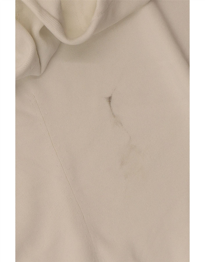 Cos Womens Crew Neck Jumper Sweater UK 14 Medium White Viscose