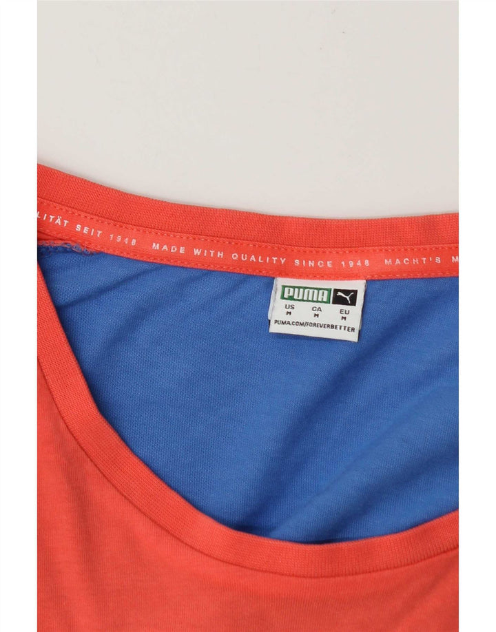 T-shirt męski Puma Top, średni niebieski, blok kolorów