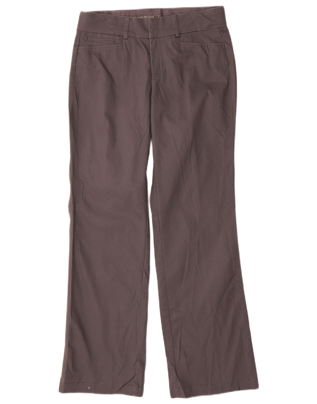 DOCKERS Womens Straight Casual Trousers US 4 Small W30 L30 Grey Polyester