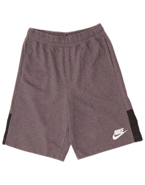 Nike Short de Sport Garçon 13-14 Ans XL Gris Chiné Coton