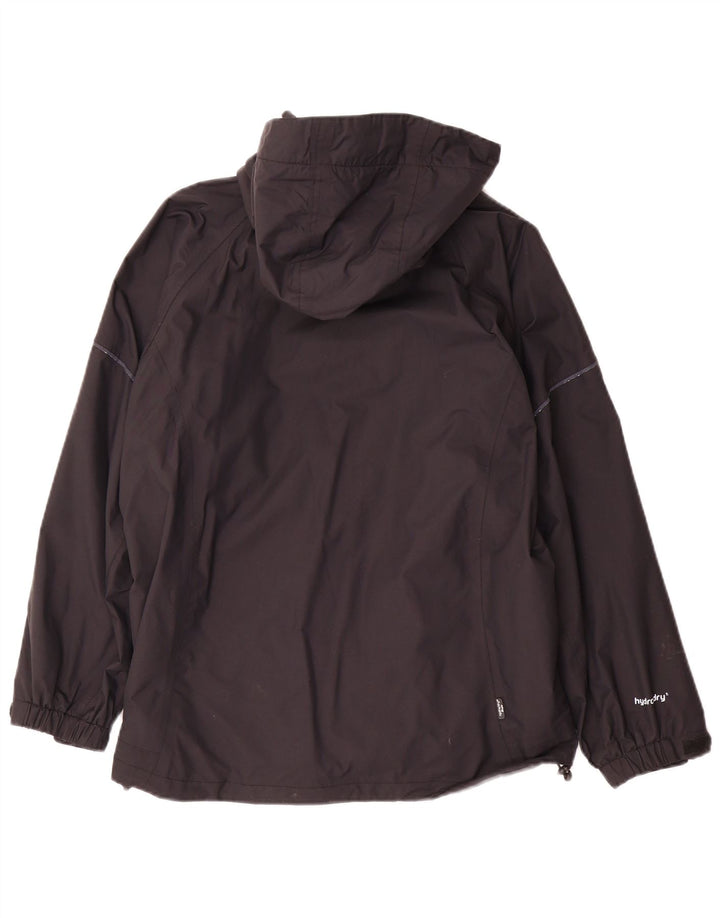 Sprayway Jungen-Regenjacke mit Kapuze, 12–13 Jahre, schwarzes Polyester