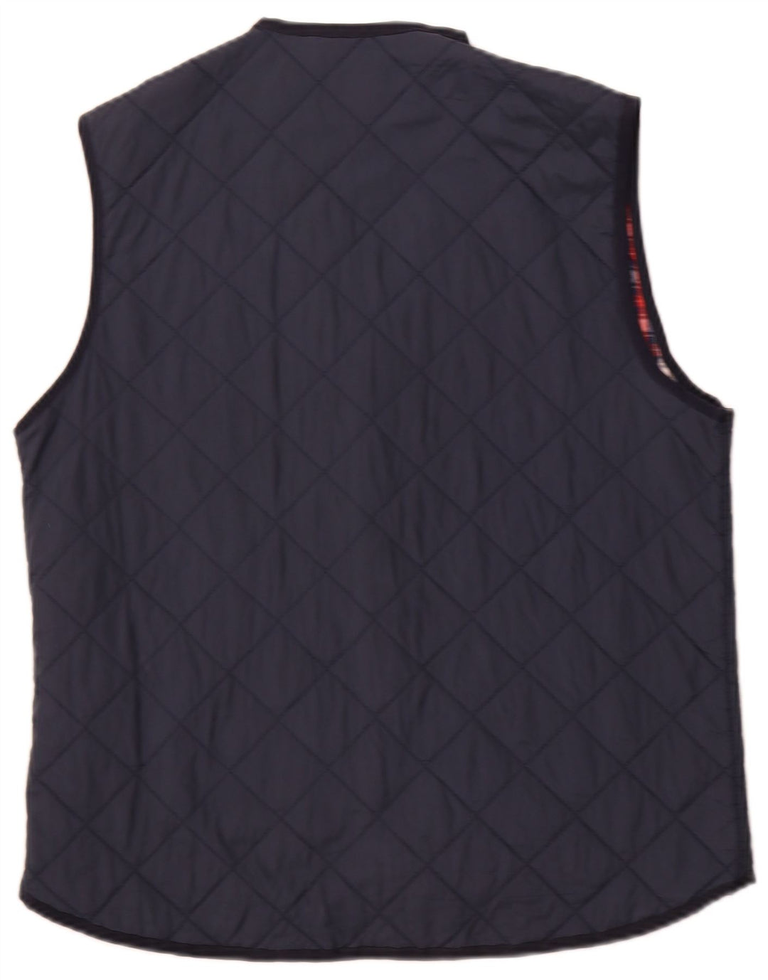 BELFE & BELFE Mens Quilted Gilet IT 46 Small Navy Blue Nylon