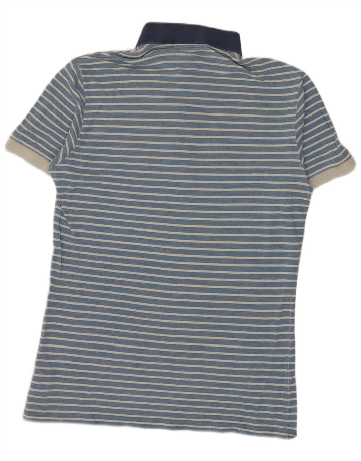 Polo da uomo Fred Perry in cotone a righe blu medio