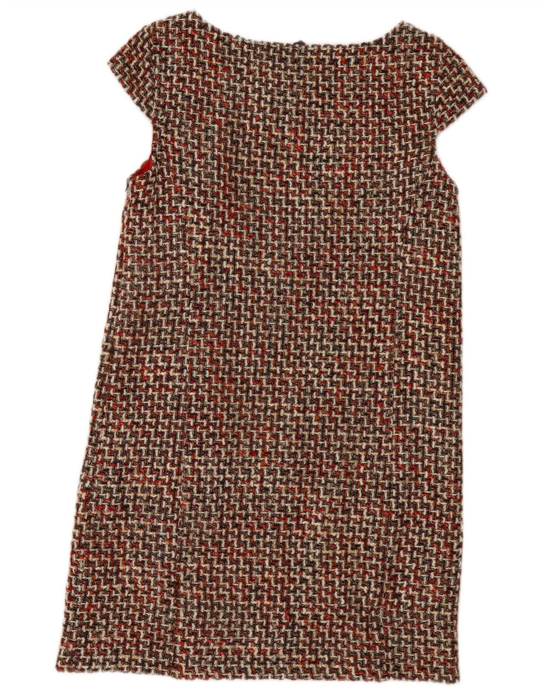 Benetton Womens Shift Dress UK 14 Large Multicoloured Check Acrylic