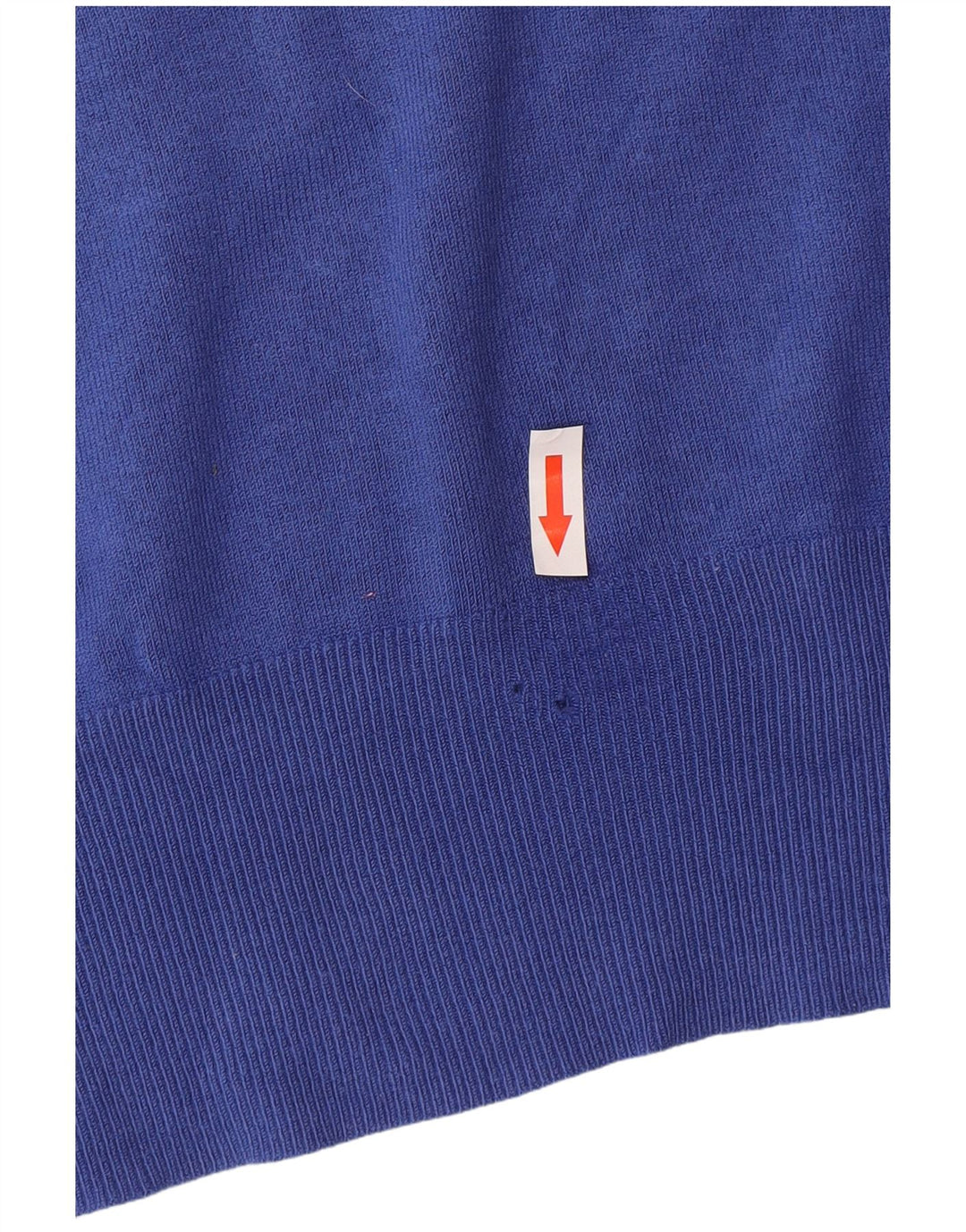 Maglione da donna con scollo a V Marks & Spencer UK 16 Large Blu in poliammide