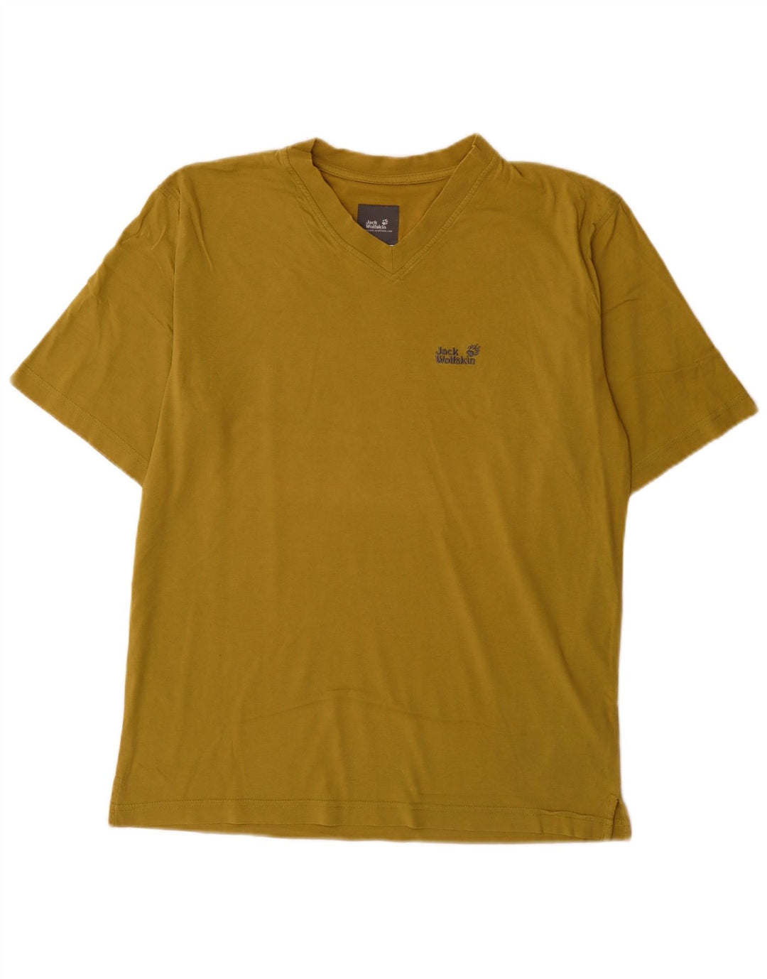 T-shirt męski Jack Wolfskin, średni, bawełniany khaki
